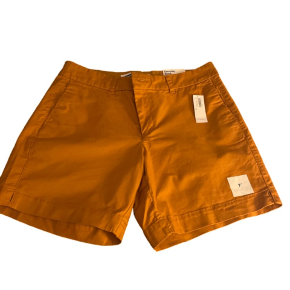 Old Navy Everyday Short Mid Rise, Color Rust, Size 6, 7"